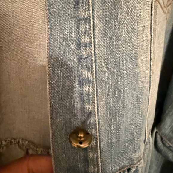 TOV Denim Ruffle Jacket - Picture 8 of 9